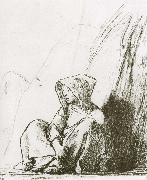 Jean Francois Millet The Girl in front of the haystack Sweden oil painting artist